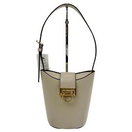 Borsa a secchiello a tracolla Salvatore Ferragamo Gancini Trifoglio