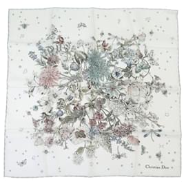NUOVO FOULARD QUADRATO CHRISTIAN DIOR JOUY FLORAL GARDEN 55 IN SETA