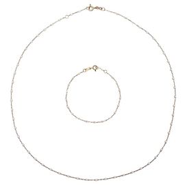 Autre Marque NUOVO COLLANA + BRACCIALE GIGI CLOZEAU CLASSIQUE PERLE BIANCHE ORO ROSA 18K