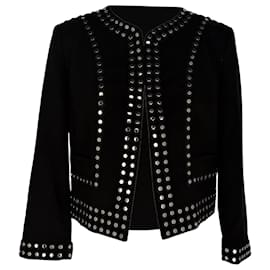 Blazer abierto con tachuelas Michael Kors en poliéster negro