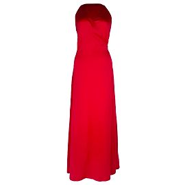 Abito wrap halter Diane Von Furstenberg in triacetato rosso