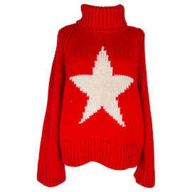 Maglione in maglia Goldbergh Beauty Star in lana rossa