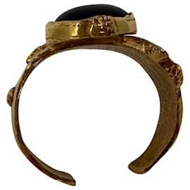 Bague Arty Oval Yves Saint Laurent en métal doré