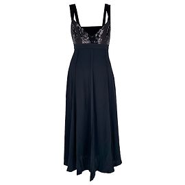 Jason Wu GREY Pailletten-Bustier-Midi-Kleid aus schwarzer Viskose