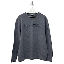 Felpa in lana con logo ricamato - Moncler