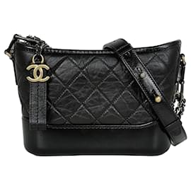Chanel Borsa Gabrielle Hobo Small Black Series in pelle di vitello