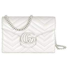 Gucci Mini Borsa a Tracolla GG Marmont Matelassé White