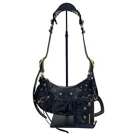 Balenciaga Borsa a tracolla Crocodile LeCagole XS