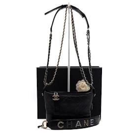 Borsa a tracolla e spalla Gabrielle Hobo Small con catena Nero - Chanel