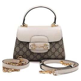 Gucci Mini Borsa Tote con Manico e Borsa a Tracolla Horsebit