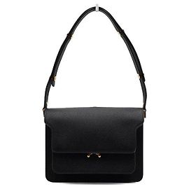 Marni Bolsa de Ombro Trunk em Couro Piano