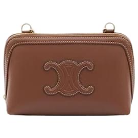 Clutch con catena in vitello liscio - Céline