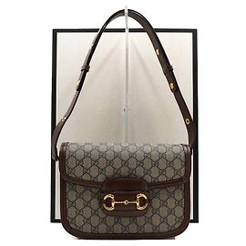 Gucci Borsa a tracolla Horsebit in GG Supreme Canvas