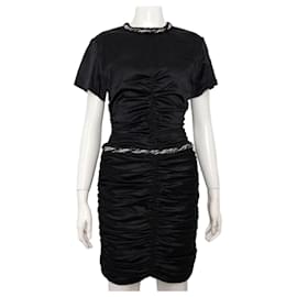 Conjunto de T-shirt e Saia em Tweed com franzido em Mistura de Seda Season - Chanel
