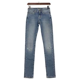 Pantaloni in denim destroyed da donna - Saint Laurent