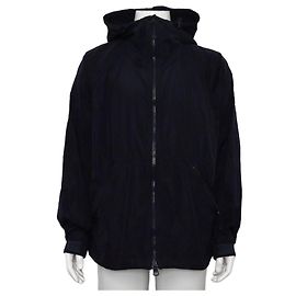 Burberry Windbreaker-Jacke mit Kapuze für Herren aus Nylon in Navy