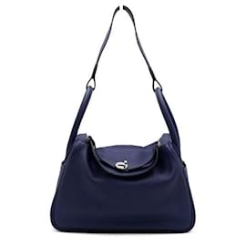 LINDY Navy Swift Tote- und Schultertasche - Hermès