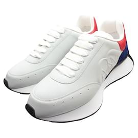 Alexander Mcqueen Sneakers con dettagli in camoscio