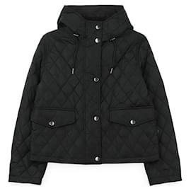 Burberry Kurze gesteppte Nylonjacke mit Kapuze für Damen