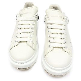 Alexander Mcqueen Sneakers da uomo in vitello White Black Oversole