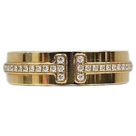 Tiffany & Co Anello sottile in diamante oro giallo