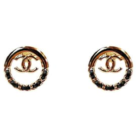 Orecchini rotondi CC Gold - Chanel