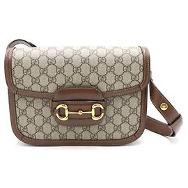 Gucci GG Supreme Canvas Horsebit Schultertasche
