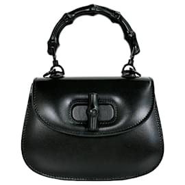 Borsa con manico in bambù Nero - Gucci