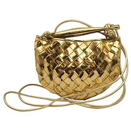 Bottega Veneta Sardine Schultertasche Gold, unbenutzt