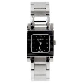 Gucci Orologio in acciaio quadrato al quarzo
