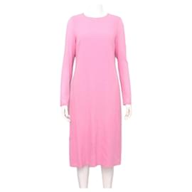 Chanel Vestido rosa para mujer en mezcla de seda