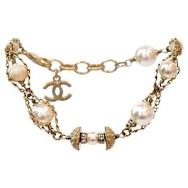 Chanel Perlenarmband CC Gold
