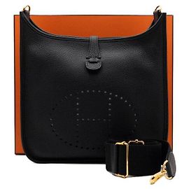 Hermès Bolso de hombro Evelyne Clemence en Negro