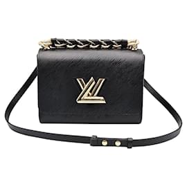 Louis Vuitton Black Leather Epi Twist MM