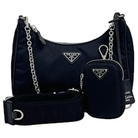 Prada Borsa a tracolla e spalla Multi Hobo in Re-Nylon