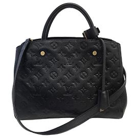 Louis Vuitton Borsa a tracolla Montagne MM Monogram Empreinte Black