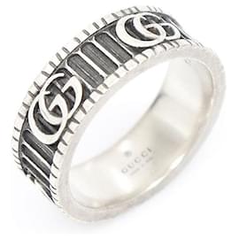 Anello largo GG Marmont in argento - Gucci