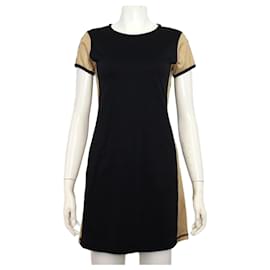 Moncler Vestido Black Polyamide ABITO Shoulder Logo para mujer, niños y juniors