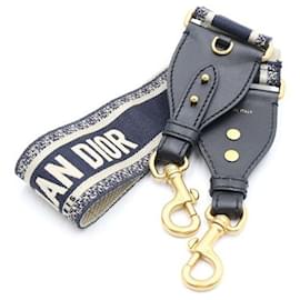 Blue Embroidered Ring Shoulder Strap - Dior