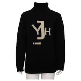 Yohji Yamamoto Black Rain Wollpullover Unisex Strick T-Shirt