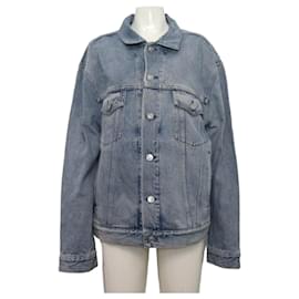Balenciaga Chaqueta vaquera con logotipo inicial