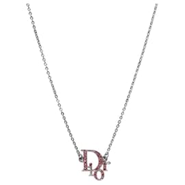 Collana Silver Cubic Oblique Rosa - Dior