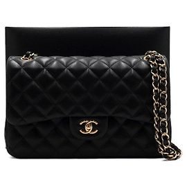 Chanel Schultertasche mit goldener Kette