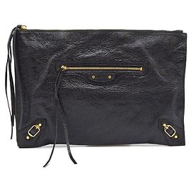 Balenciaga Clutch Classic Motor Black
