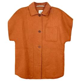 Ärmellose Kaschmirjacke Orange - Hermès
