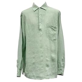 Loro Piana T-shirt à col en lin