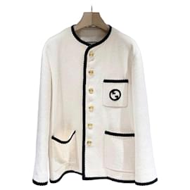 Gucci Embroidered Wool Tweed Jacket
