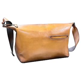 Borsa Messenger Hobo in pelle con cerniera morbida Tajour - Berluti