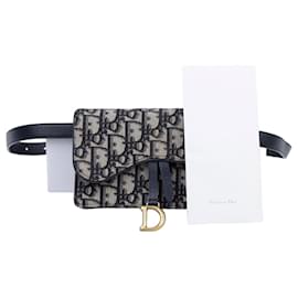 Oblique Saddle Gürteltasche Blau - Dior