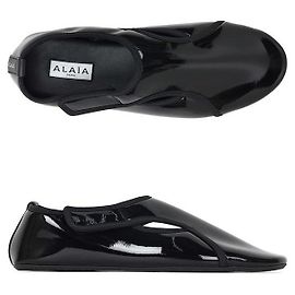 Alaïa Scarpe basse in vernice nera